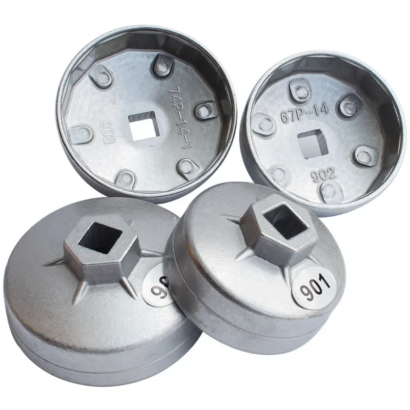 1PC 901 902 903 904 Cap Oil Filter Wrench 1/2" Square Drive Oil Filter Removel Tools Filter Socket Wrench Spanner Hand Tool