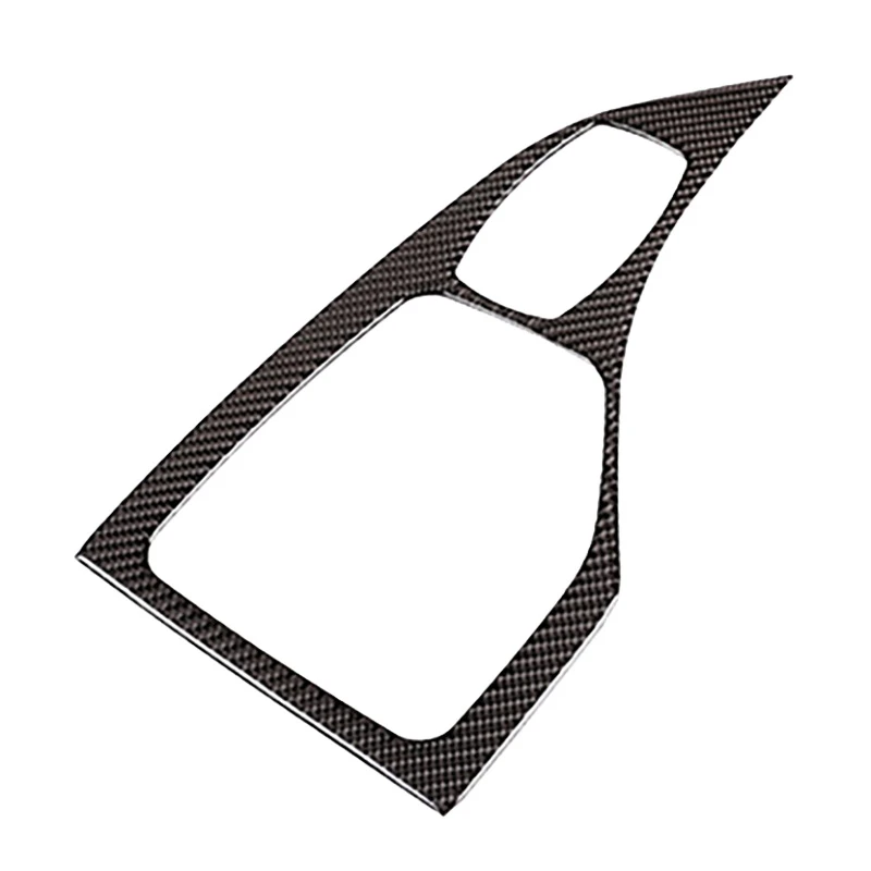 

NEW-Car Soft Carbon Fiber Gear Shift Panel Decoration Cover Trim for-BMW X1 2011-2015