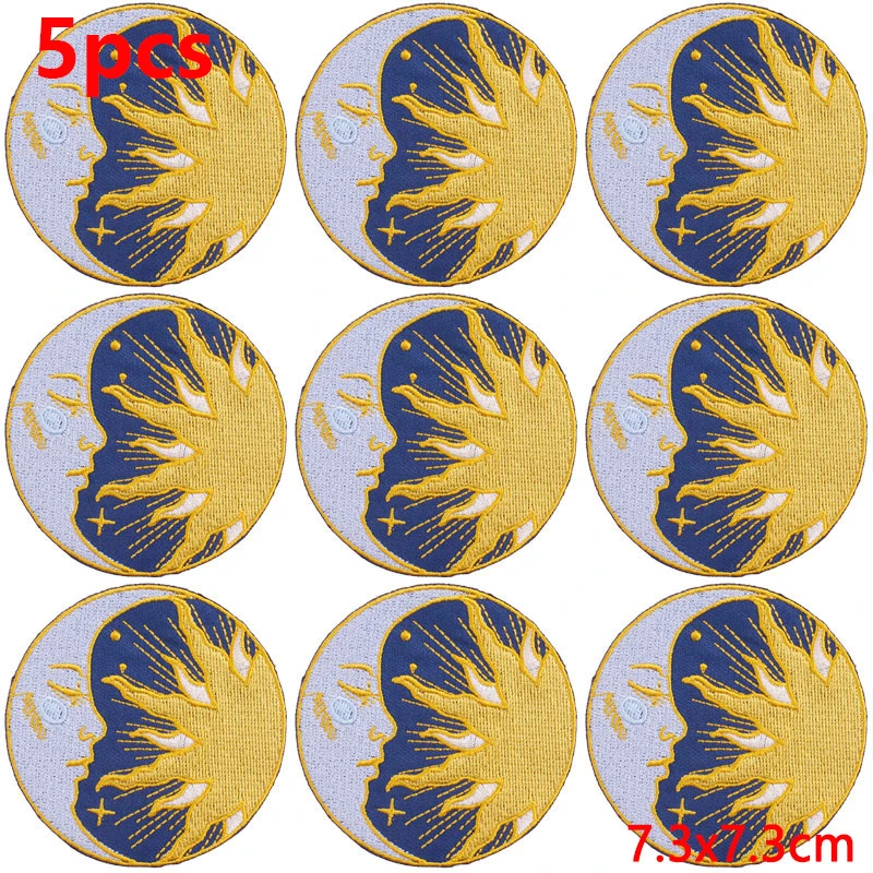 Description Picture 3 of item5PCS/Lots Cartoon Letters Embroidered Patches For Clothing TV/Book Patch Badges DIY Iron On Patches On Clothes Applique Stickers