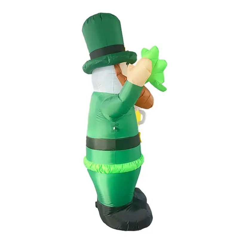 

St Patrick's Day Inflatable Model Durable And Safe Inflatable Model Doll Cute Indoor Outdoor Lawn Yard Art Decoration Props 2.4m