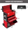 Furniture supplies BIG RED TRJF-C305ABD Torin Garage Workshop Organizer: Portable Steel and Plastic Stackable Rolling Upright Tr 3