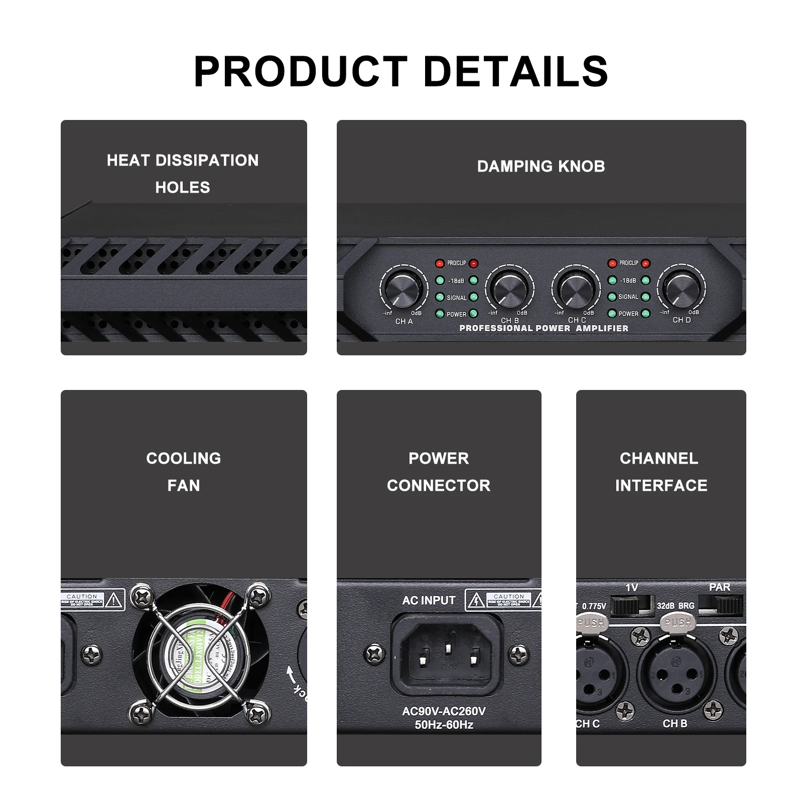 4 channel high power digital amplifier 4*2400W Class D Hifi High Power Amplifier For KTV Disco Stage Karaoke