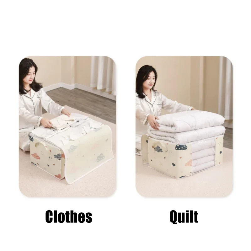 1/3/6/8PCS Multifunctional Quilt Clothes Organizer Moisture and Dust Proof Organizer Large Capacity Clothes Storage Boxes 2
