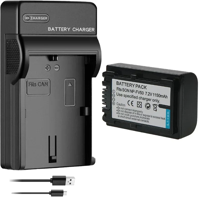 Dot.Foto Batterie Rechargeable NP-FV50 7.4V 800mAh - Compatible Sony HDR-CX Et HDR-PJ