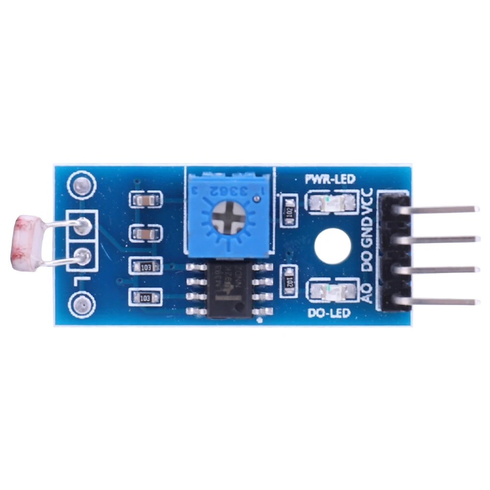 LM393 Light Sensitive Sensor 4Pin Optical Sensitive Resistance Module 3.5V-5V Light Detector Board for Arduino DIY Kit