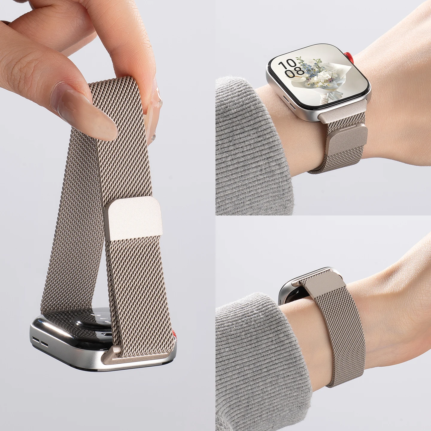 Magnetic Stainless Steel Milanese Loop Watch Band Strap - Premium Accessory