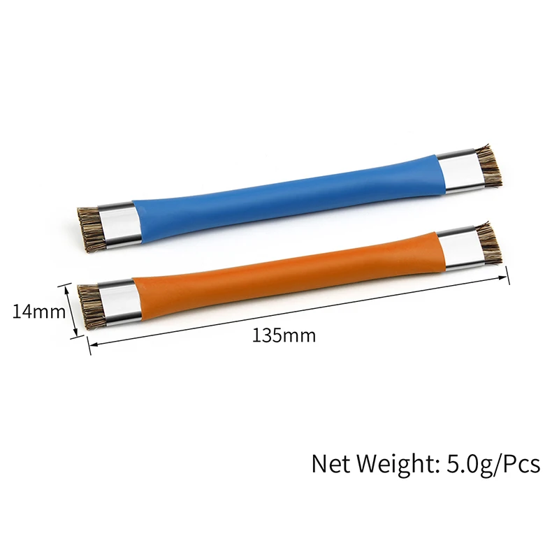 High Strength Hair Brush Phone Motherboard IC Cleaning Horse Hair Brush Double Side ESD Safe Brush New Anti-Static PCB Cleaning 2