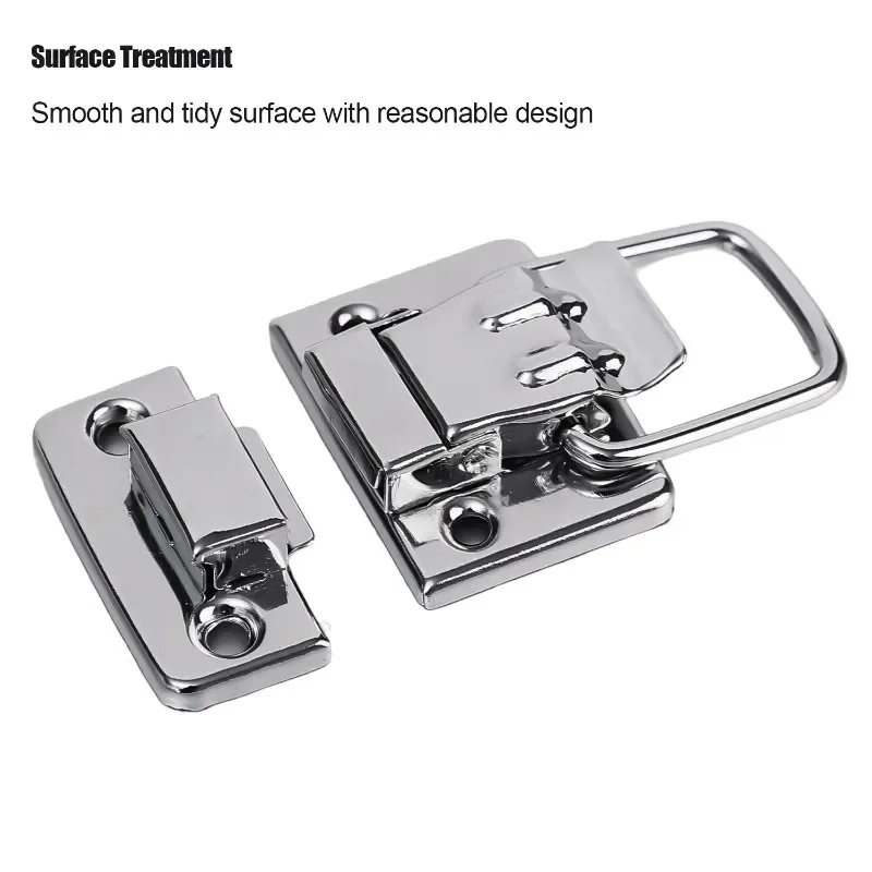 Wooden Box Hasps Metal Buckle Stainless Steel Drawer Suitcases Latches furniture hardware toggle latches jewelry box hasps decorative latches 2/24pcs