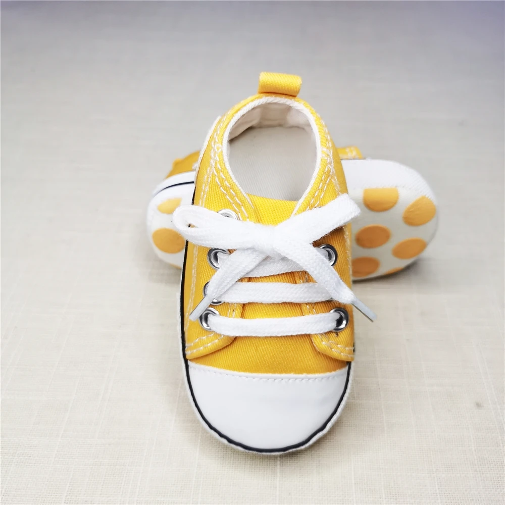 New Canvas Baby Sports Sneakers For Newborn Baby Boys Girls First Walkers Shoes Infant Toddler Soft Sole Anti-slip Shoes