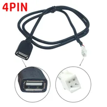

Car Extension Cable Adapter 4Pin&6Pin Connector USB Extension Cable Adapter Electronics Accessory For Android Auto Stereo Radio