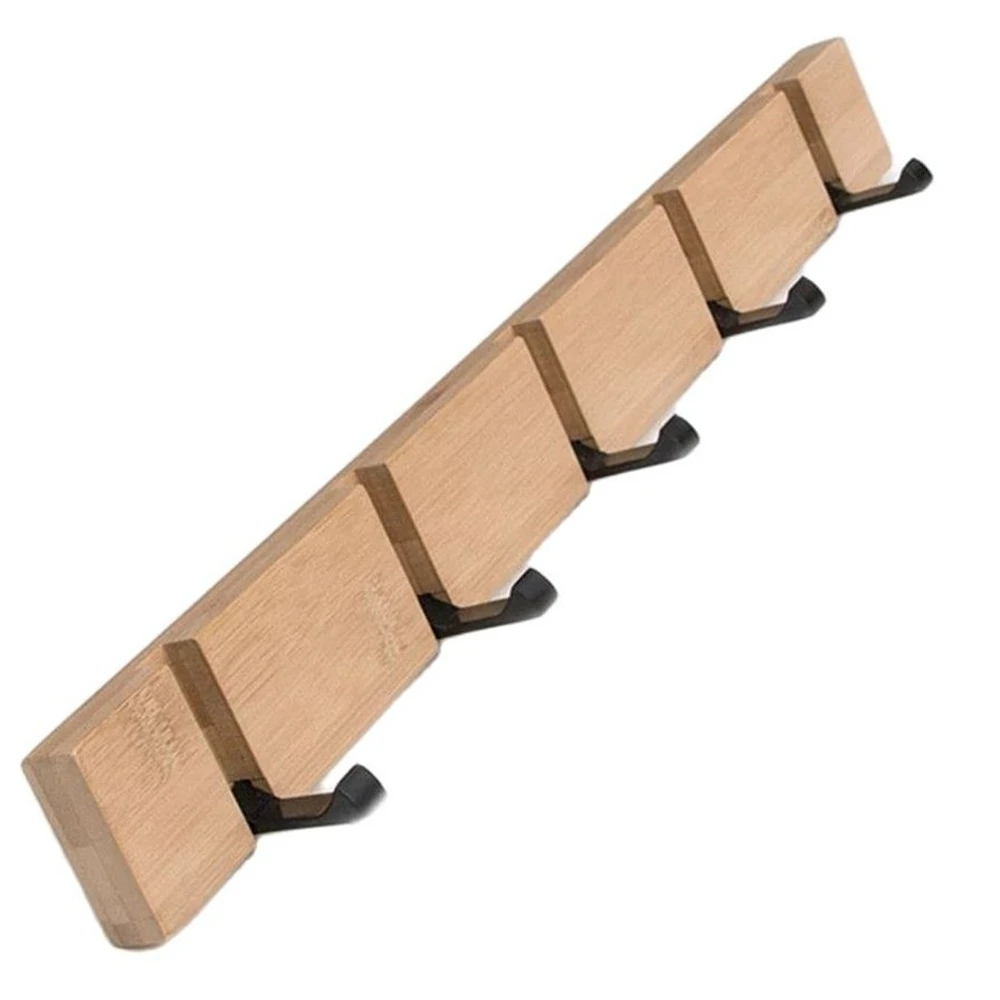 Wall Clothes Hooks Solid Wood Wall Hooks Towel Coat Clothes Rack Hooks