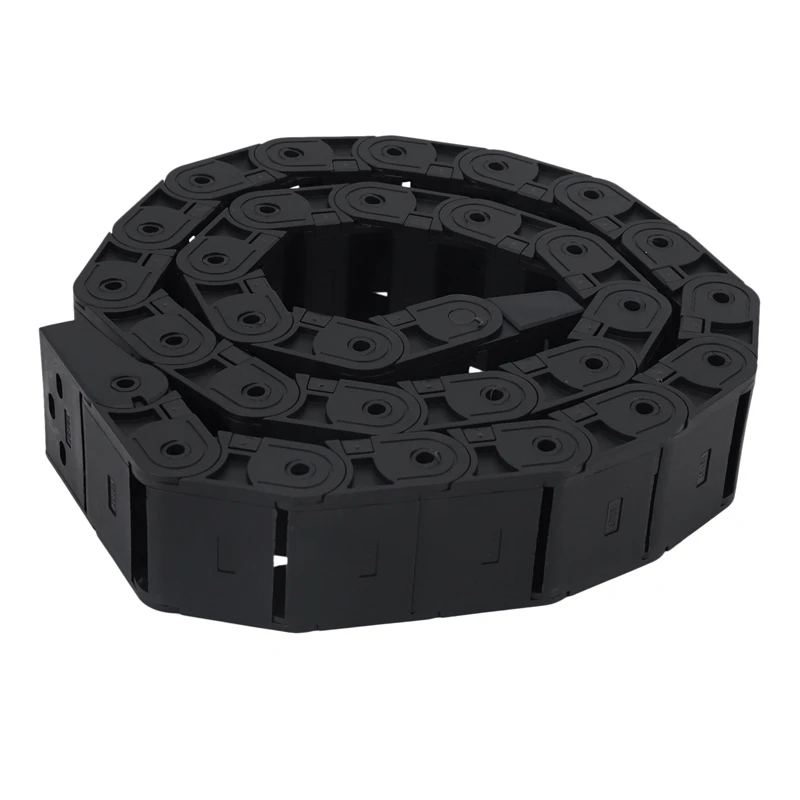 3X18Mm X 37Mm 검정색 유연한 반 밀폐형 케이블 드래그 체인, 1M 39.4 인치