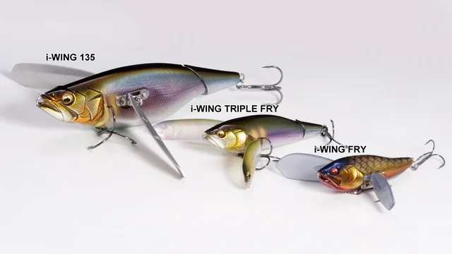 Japan's MEGABASS surface system crawling bait i-WING FRY tractor wave  crawling surface cicada perch road sub-bait - AliExpress