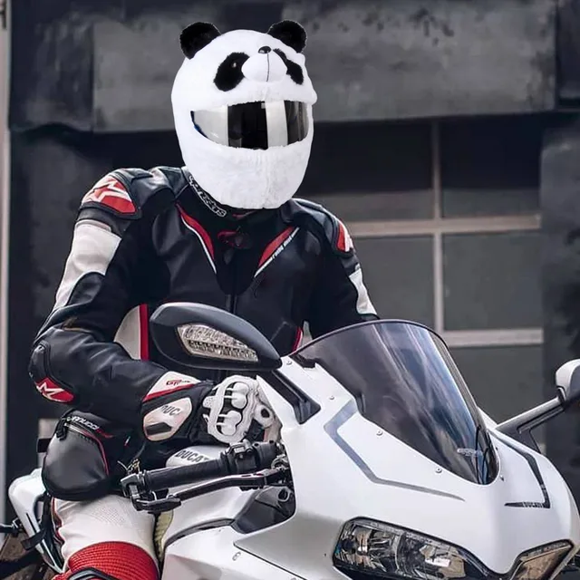 Copricasco Moto In Peluche Divertente - 15 Design Per Uomini E Donne - Foto 7