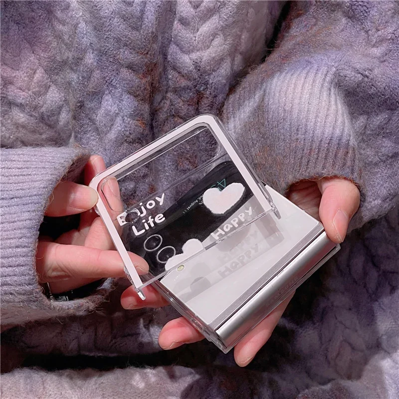 Pink Love Heart Transparent Fashion Soft Clear Phone Case Cover