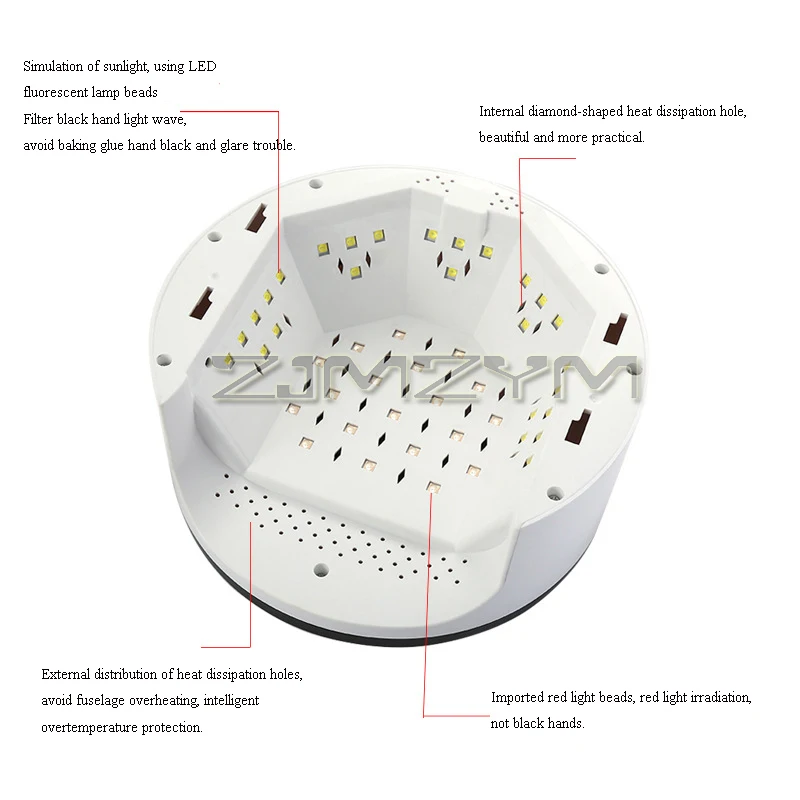 자동 센서가 있는 UV 45 LED 네일 드라이어, 스마트 네일 살롱 장비 도구, 매니큐어 애호가 필수 네일 도구, 135W