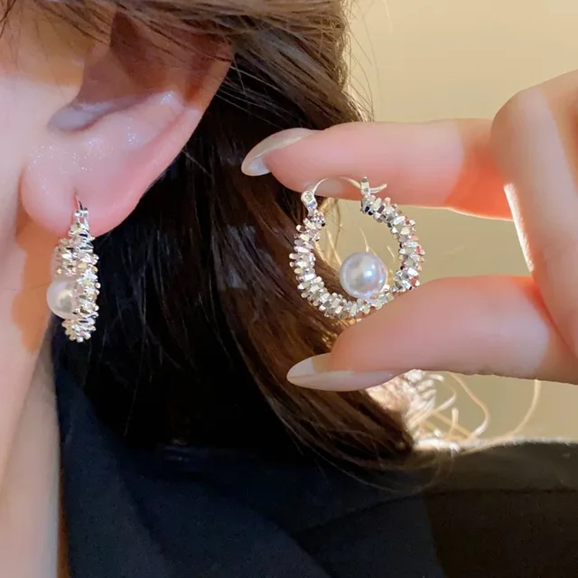 Boucle d'oreille en Zircon plaqué or pour femmes et filles, cadeau de fête, tempérament circulaire, bijoux de Banquet