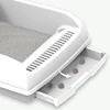 2025 Semi-automatic Litter Box Cleaning Oversized Deodorant Pooper Spatter-proof Semi-enclosed Cat Toilet 3