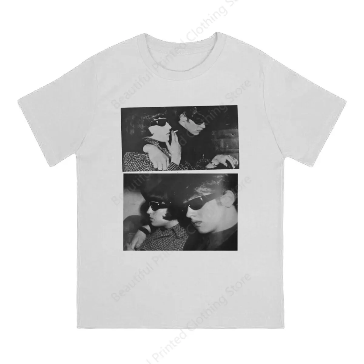 Camiseta de pareja Vintage Heat And Youth Flash Sonic Youth Camisetas estampadas divertidas Camiseta transpirable de cuello redondo Camisetas divertidas de algodón