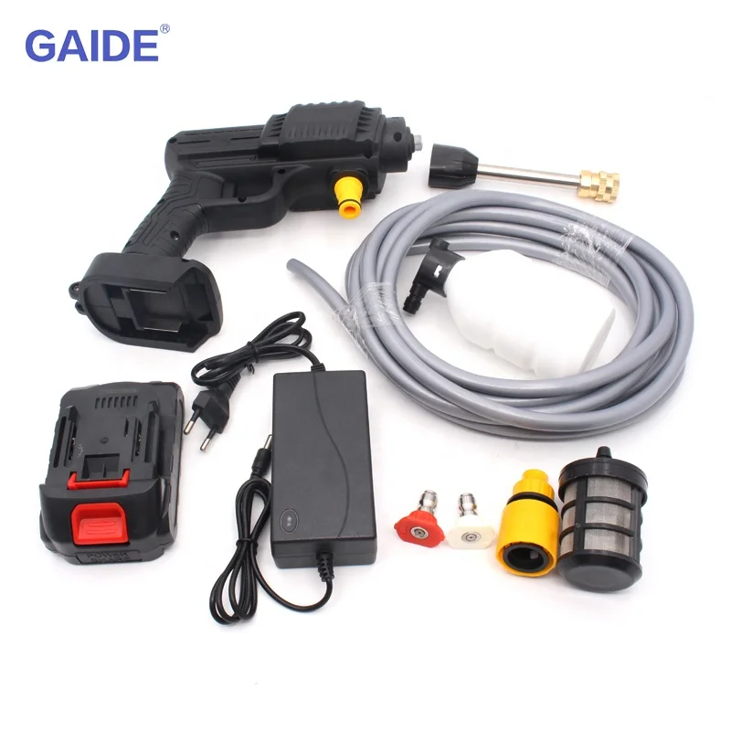 GAIDE 10000mah Cordless 200w High Pressure Electric Car Washer Spray Water Gun