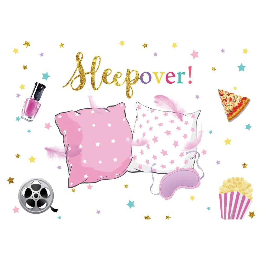 Laeacco Sleepover Ƽ  Sleepover   ο ũ ҳ Ƽ  ʻȭ    