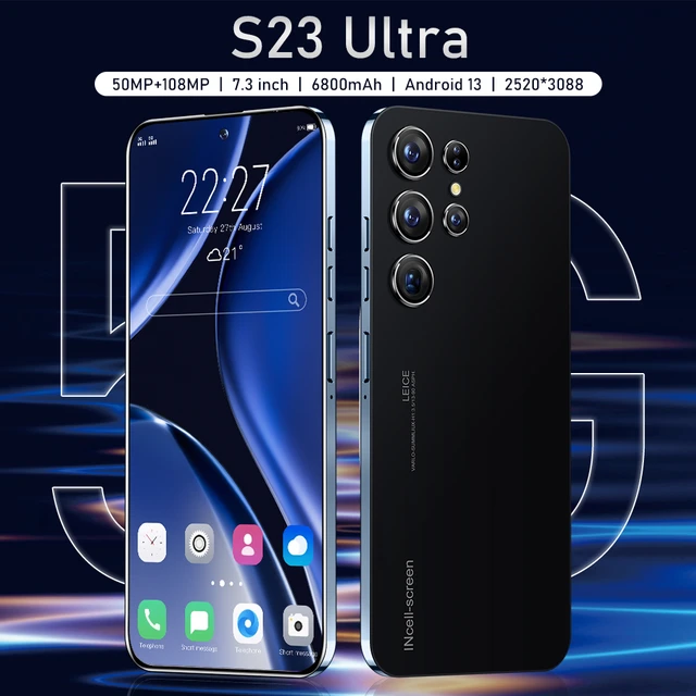 Teléfono Inteligente S23 Ultra 5G, versión Global, 16GB, 1TB, Android 13,  pantalla completa de 7,3 pulgadas, cámara de 50 + 108MP, 6800mAh -  AliExpress