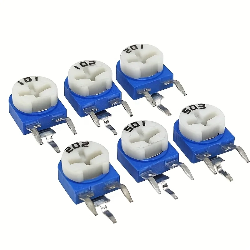 탄소 필름 수평 트림팟 전위차계 모음 키트, 가변 저항기, RM065, 100R-2M, RM063, 42 개 값, 박스 당 420 개