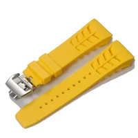 Original Quality Soft Colorful  Waterproof Natural Rubber Watchband For Richard Mille Watch Strap Bracelet Raw Ear Type 25mm*20m
