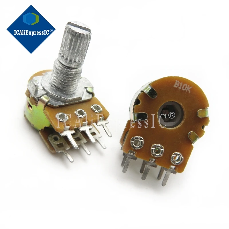 6Pin Shaft WH148 Potentiometer 5pcs/lot multiturn potentiometer linear potentiometer rotary potentiometer potentiometer kit trimmer potentiometer