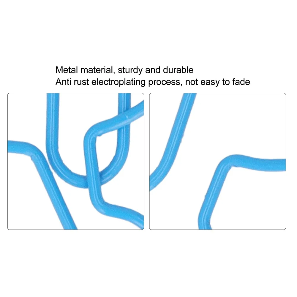 100Pcs 공룡 모양 재미 있은 종이 클립 43*35mm 플라스틱 코팅 금속 금속 종이 클립 파란색 튼튼한 동물 모양 종이 클립