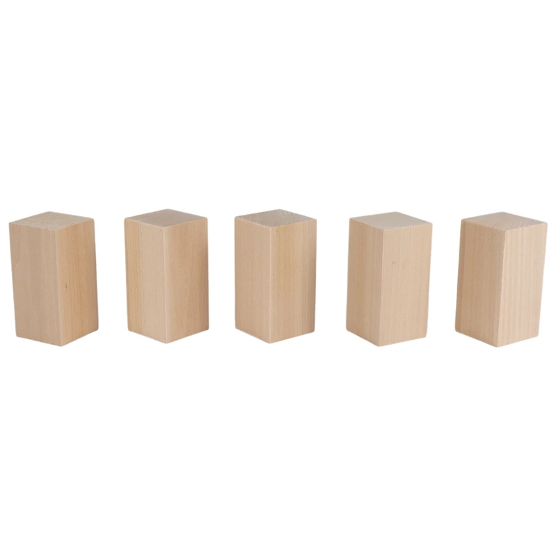 A80Z-10Pack Basswood Carving Blocks Kit Whittling Blanks Beginners Unfinished Wood Whittling Blocks Carving Block Kit(5L+5S)