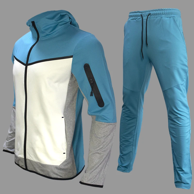 Felpa Da Uomo Tech Fleece Hoodie Cotton Stretch Training Wear Nuovo Marchio Cappotto Di Buona Qualità Pantaloni Sportivi Set Di Abbigliamento