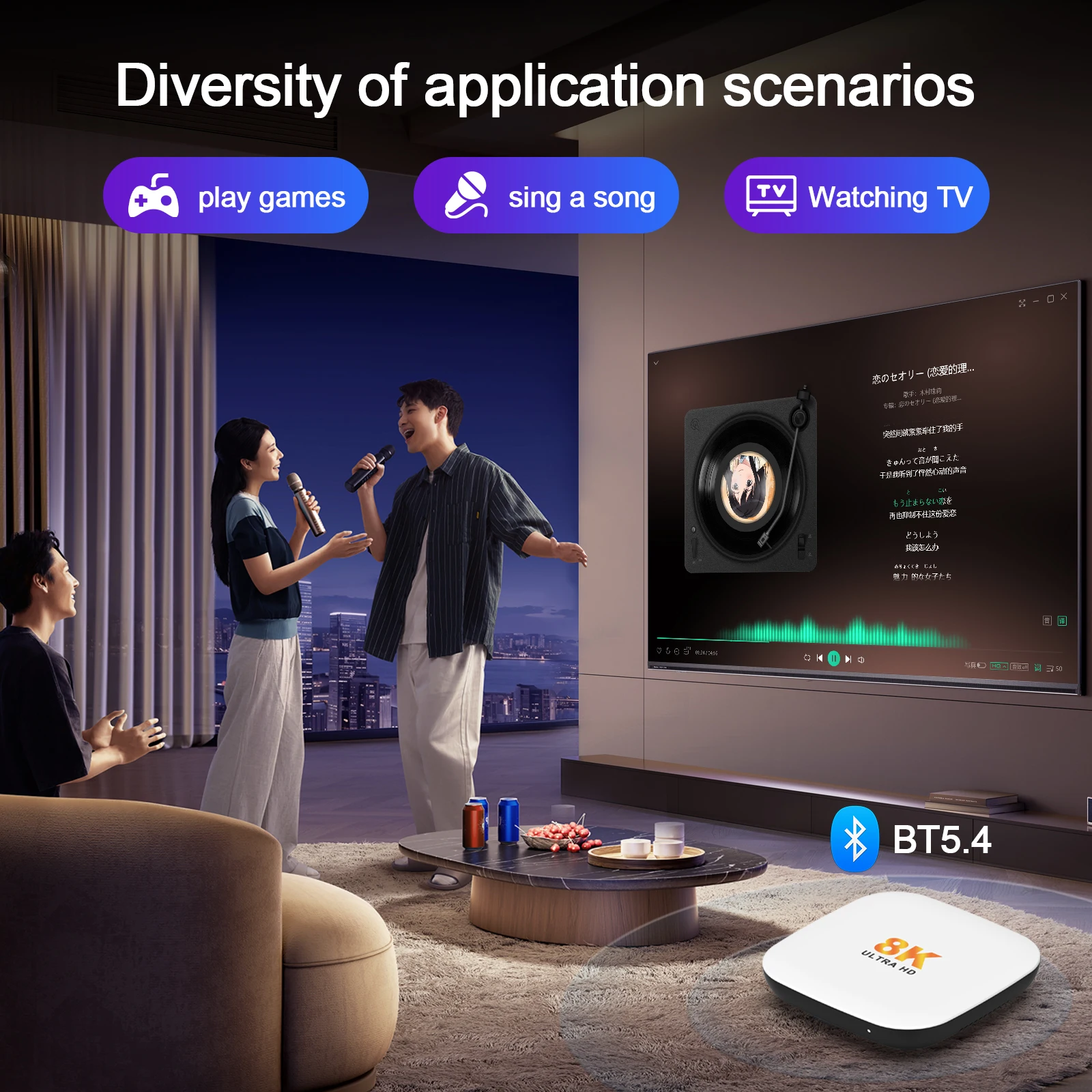 Smart TV Box H96 MAX M2 PLUS Rockchip RK3528 8K WiFi6 BT5.4 Google Voice Assista