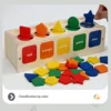 Toys Color&Shape Sorting Learning Matching Box for Baby Toddlers 1-3 Year Old,B 4