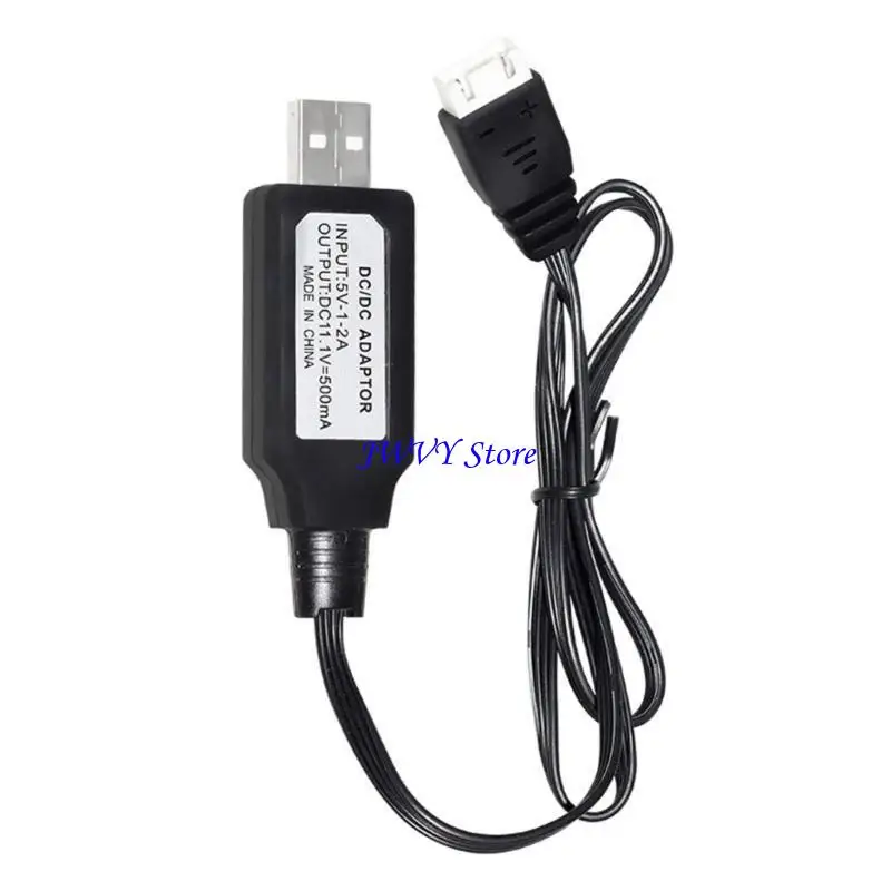 Détail du connecteur XT60 sur câble de charge USB 11.1V pour batterie Lipo 3S - Chargeur multiport RC.