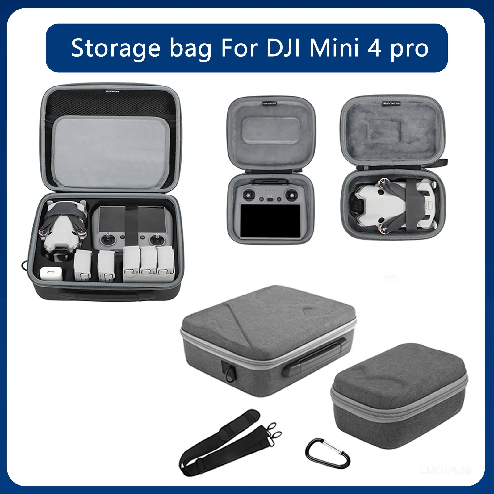 For DJI Mini 4 Pro Portable Shoulder Bag All in One Carrying Case Box for DJI RC 2/RC-N2 Remote Control Bag Accessories