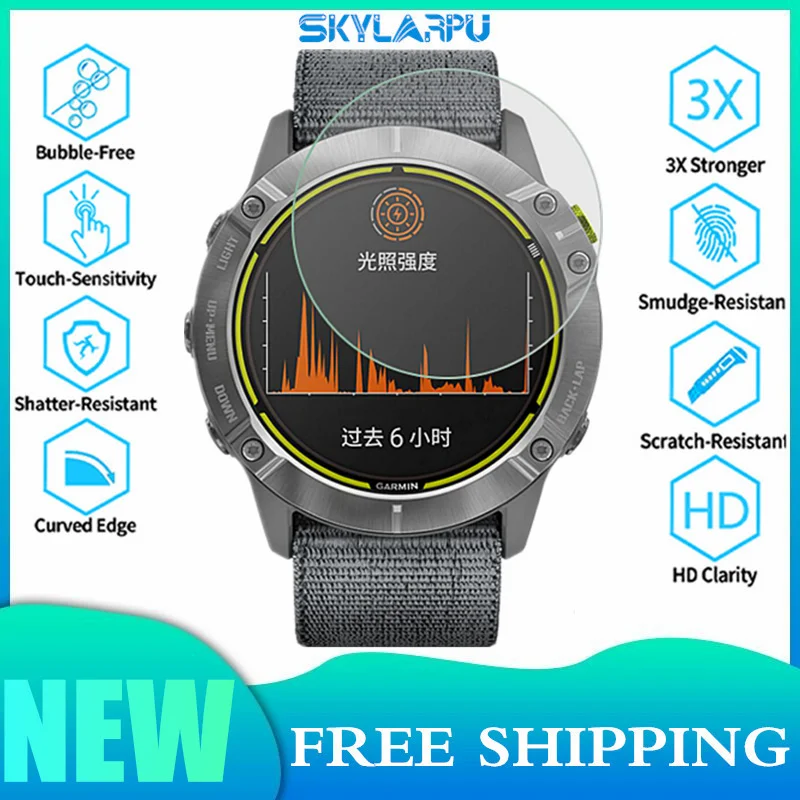 

New Tempered Glass Sport Watch Screen Protector Film For Garmin Enduro 1.4''Inch HD Scratch Proof Damage Crack Free Shipping