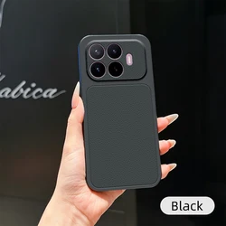 Luxury Leather Back Case with Lens Protection - Elegant Matte Finish - Xiaomi 17T Pro (XYP - Black)