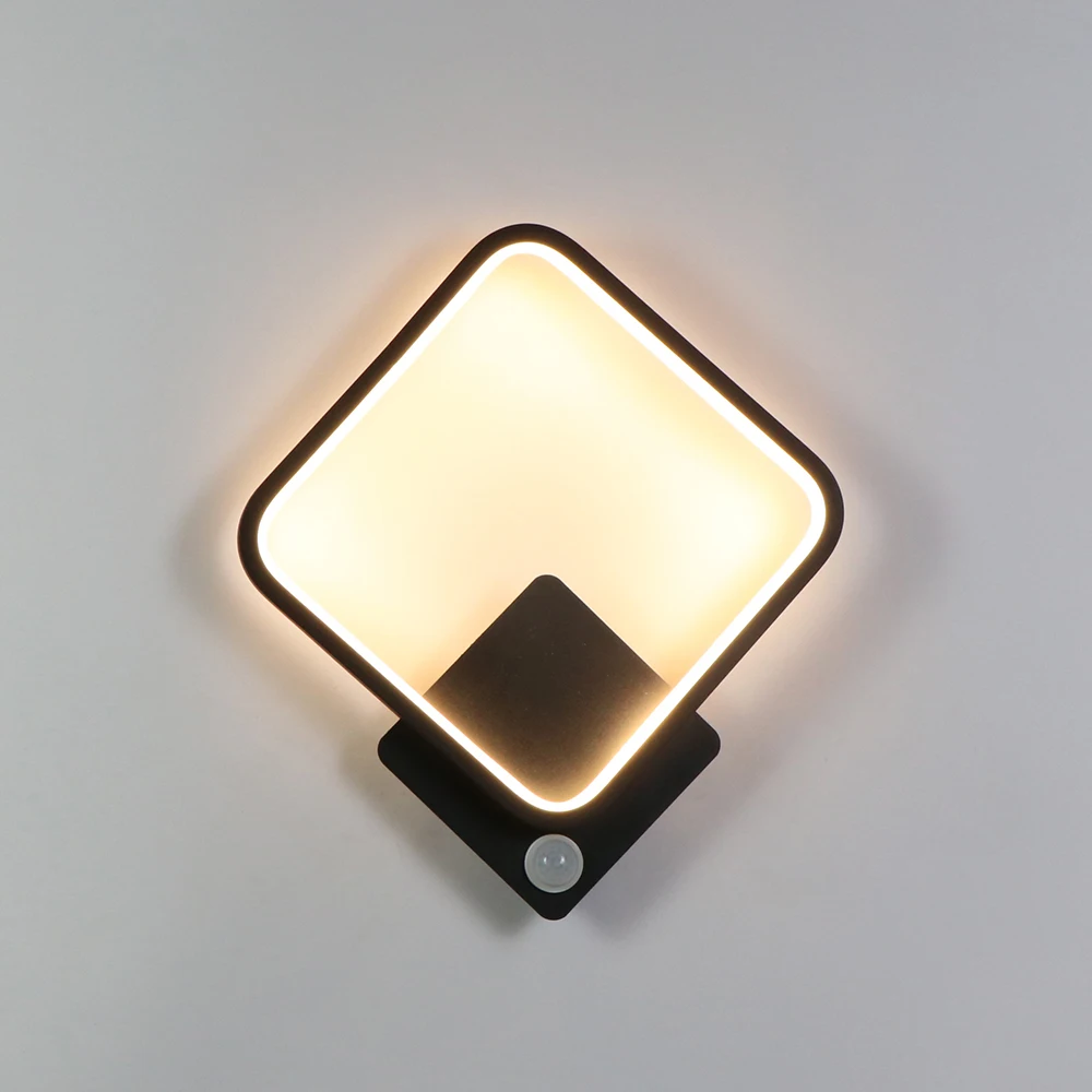 LED Wall Light Human Body Motion Sensor 15W AC85-265V Indoor