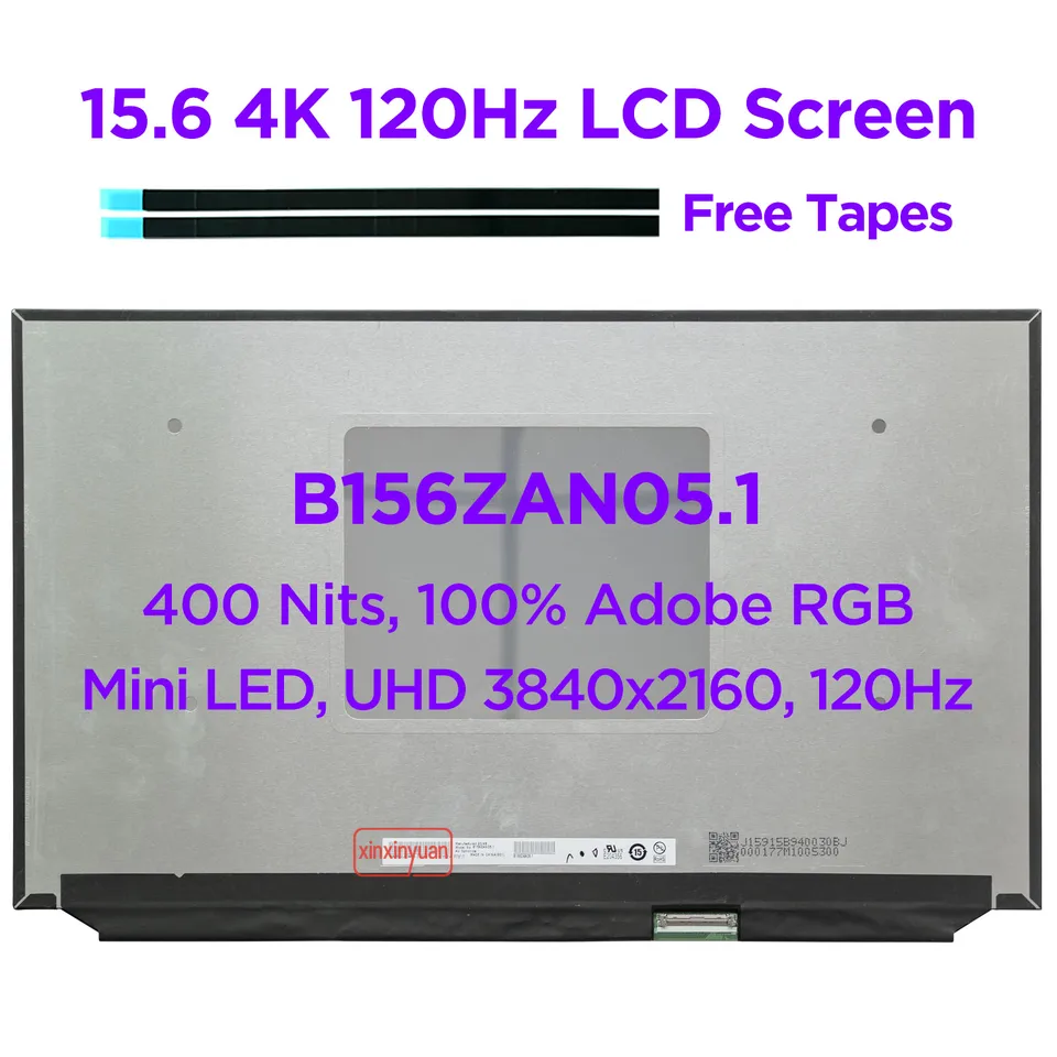 NEW 15.6 4K 120Hz Laptop LCD Screen B156ZAN05.1 fit NE156QUM NZ4