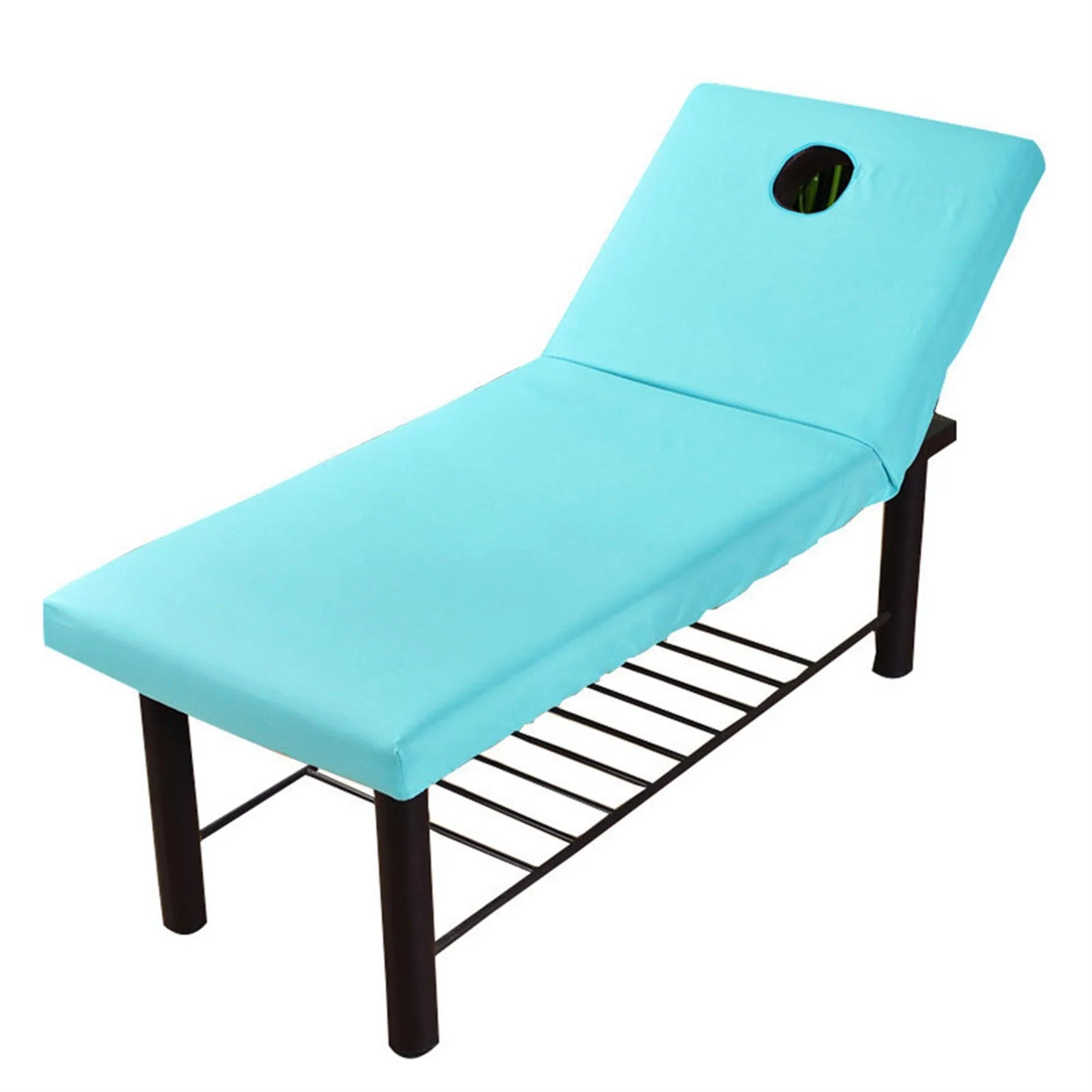 Massage Table Bed Fitted Sheet Pure Color Brushed Beauty Bed Cover Beauty Salon Rubber Band Massage SPA Therapy Cover Universal 6