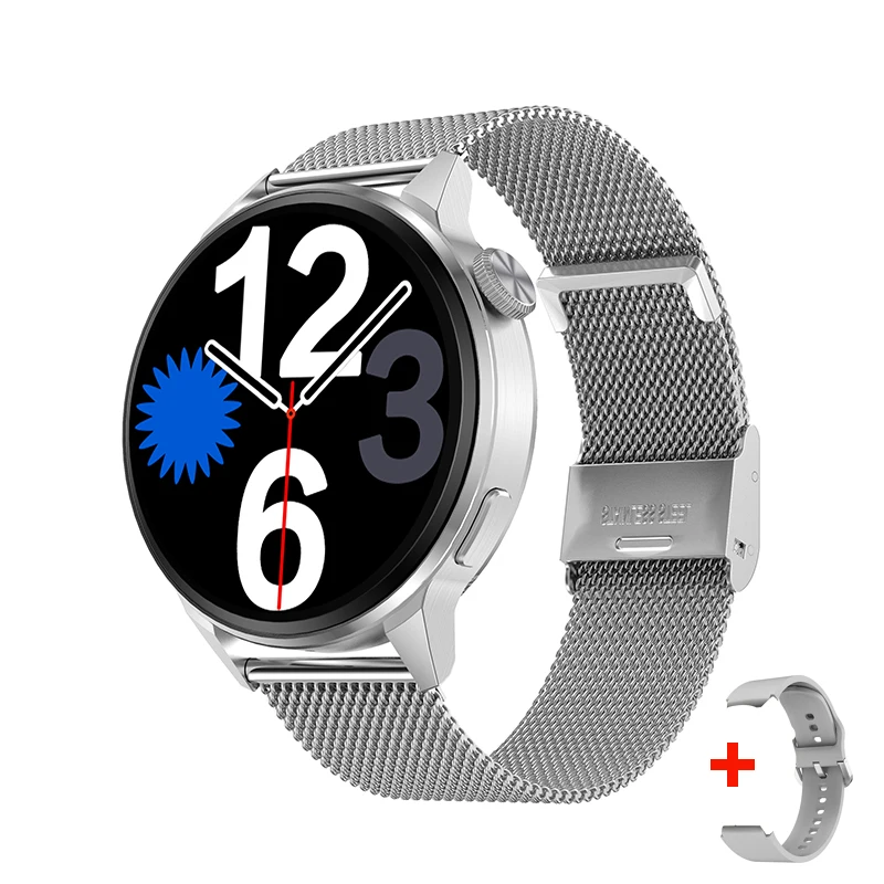 New 390*390 HD Screen NFC Smart Watch Men Bluetooth Call Sport GPS Track Watch Custom Dial Heart Rate ECG PPG Smartwatch For Men 