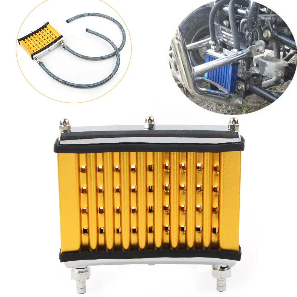 

Motorbike Oil Cooler Cooling Radiator For 125cc 140cc 150cc Motorcycles Dirt Pit Bikes ATV Yellow