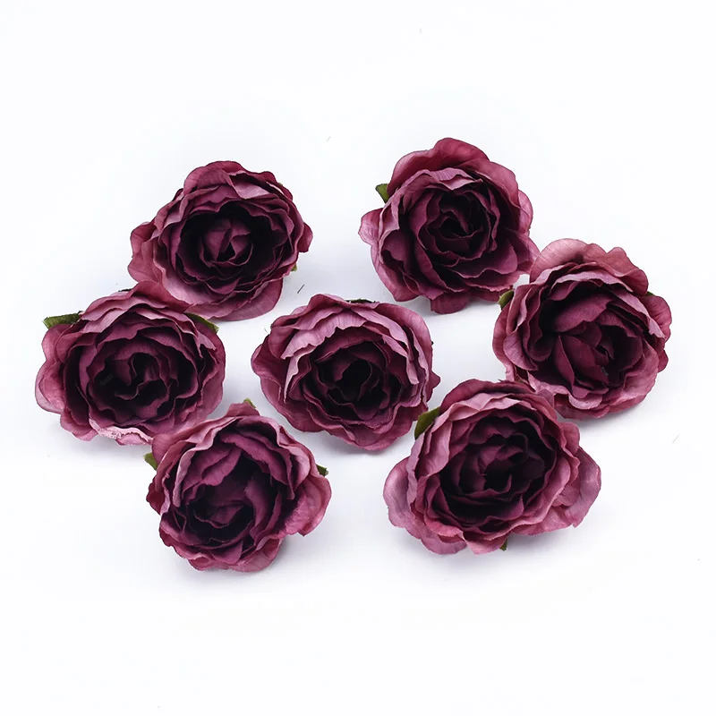 Künstliche Blumen, 10 Stück, mehrfarbige Hochzeitsdekorationen, Seidenrosen, Sammelalbum, Heimdekoration, dekorative Blumengirlande, Pfingstrose, Diy – Detail 12