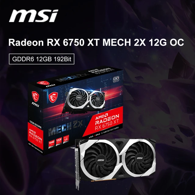 まるセット MSI AMD RADEON 6750XT 12GB GDDR6 Msi New Radeon Rx 6750 Xt Mech 2x