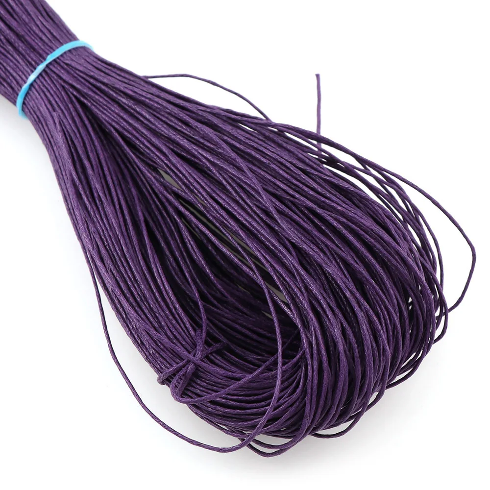 21Colors 1mm 70M Waxed Thread Polyester Cord Wax Coated Strings For Braided Bracelets DIY Leather Craft Sewing Line Wire
