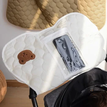 Accessori per passeggino Guanti caldi Maniglia per touch screen per telefono cellulare Guanti impermeabili antivento con tasca con manico in velluto Nuovo