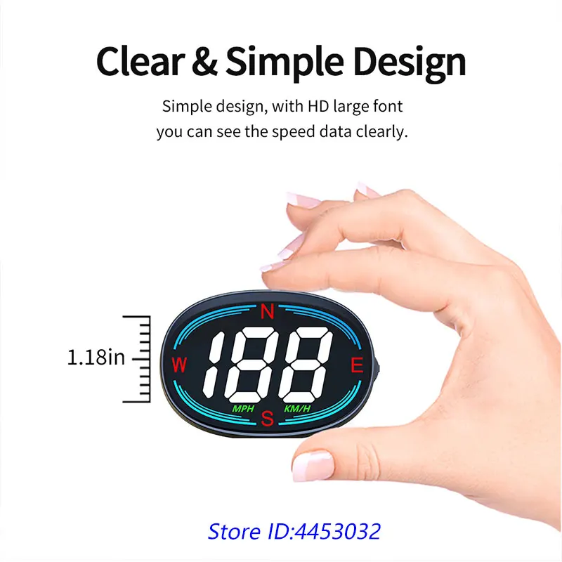 ڵ HUD ٽþ  ö ΰ 굥  ,  ӵ ħ  溸 ׼, GPS MPH KMH