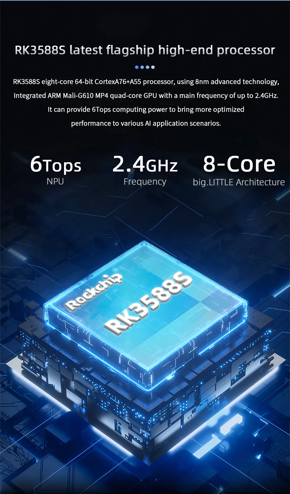 R1 Single Board Computer Rockchip RK3588S Development Board 8K Display Onboard N