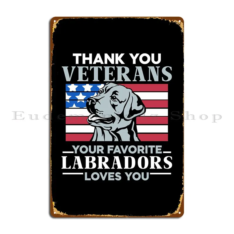 Labrador Metal Signs Party Personalizza Iron Vintage Arrugginito Tin Sign Poster